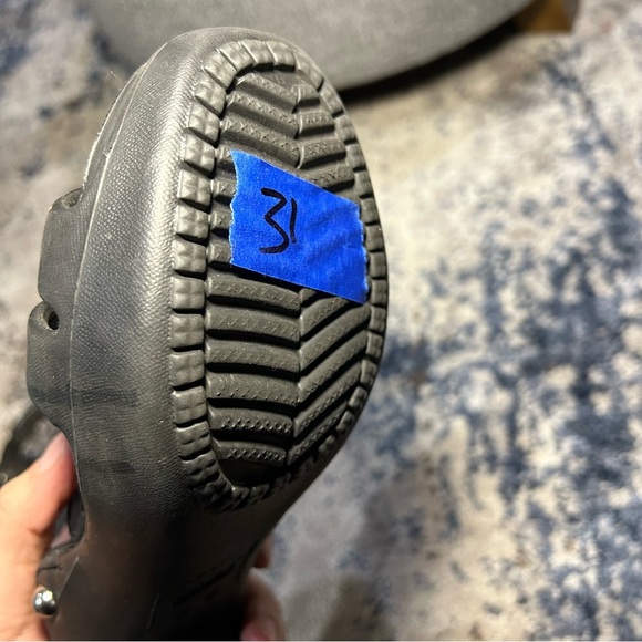 Crocs Black Cyprus IV Open Toe Heels Size 7 - Picture 12 of 12